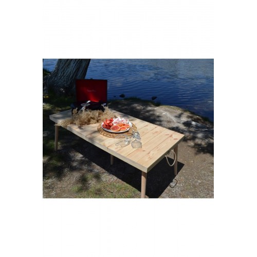 Katlanır Masa Bahçe Kamp Piknik Masası 30x120 cm