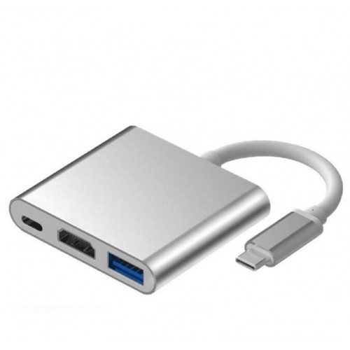 3 in 1 Type-C to Hdmi USB 3.0 Çevirici Dönüştürücü Adaptör BW3183