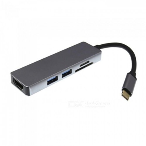 Type-C HDMI 4K USB 3.0 SD TF Kart Okuyucu Kablo Adaptör Çoklayıcı