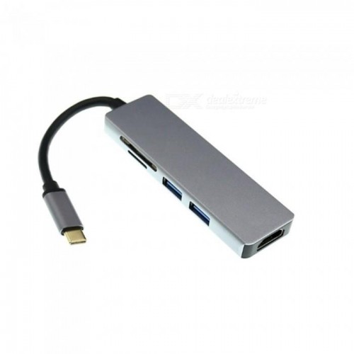Type-C HDMI 4K USB 3.0 SD TF Kart Okuyucu Kablo Adaptör Çoklayıcı