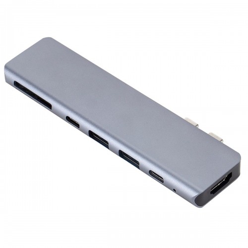 7 in 1 Çift Type-C Girişli USB HDMI SD Kart Okuyucu Çoklayıcı