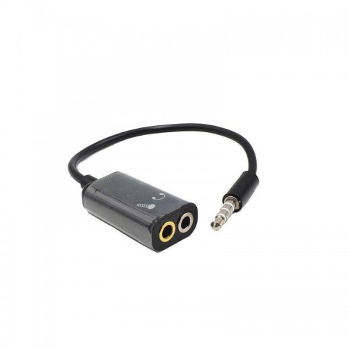 Aux 3.5mm Jack Ses Adaptör Mikrofon Kulaklık Çevirici Kablo 