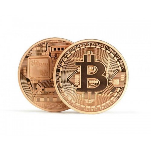BitCoin Madeni Hatıra Parası Coin Cash Para