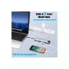 8 in 1 Çift Type-C USB 3.0 4K HDMI RJ45 Çevirici Macbook Çoklayıcı
