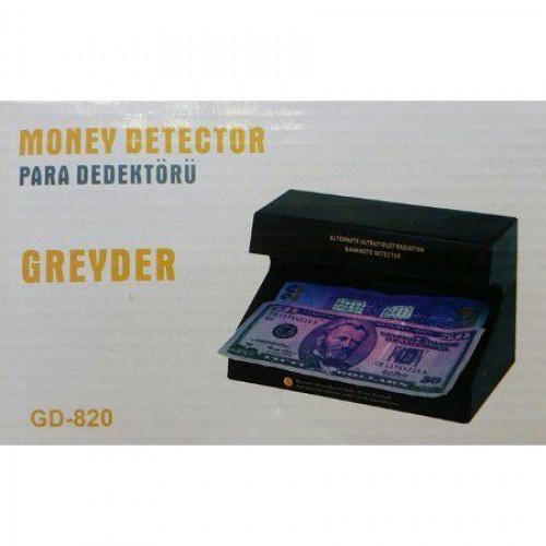 GREYDER GD-820 Para ve Çek Kontrol Makinesi Pilli Cihaz