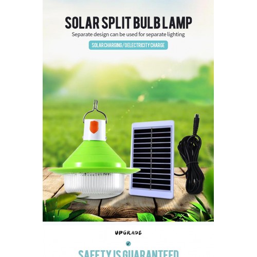 Güneş Enerjili Led Solar Şarjlı UFO Ampul Kamp Lambası Feneri 3 Modlu Dekoratif Bahçe