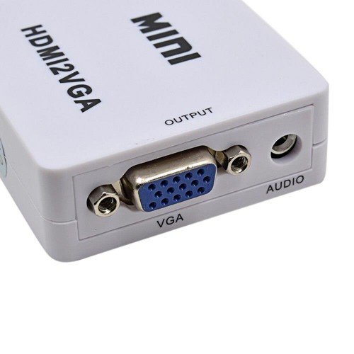 HDMI to 2 VGA Mini Çevirici Dönüştürücü HDMI2VGA Adaptör