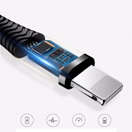 iPhone Lightning Type-C Dayanıklı USB Hızlı Şarj Data Kablosu