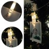 Dekoratif Mandallı Peri Led 1.7 mt Fotoğraf Asılabilen Pilli Işık Süs