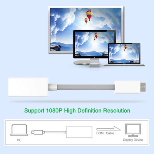 Mini DVI To Dişi HDMI Çevirici Dönüştürücü Kablo Adaptörü