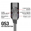 Orico GS3 USB Harici Ses Kartı Çift Kulaklık Girişli Ses Kontrol Pubg Lol Destekli