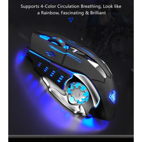 Streak G502 6 Tuşlu RGB Işıklı USB Oyuncu Mouse Bilgisayar PC