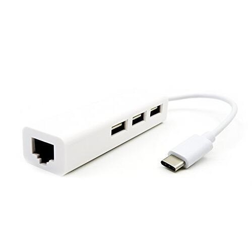 Type-C Ethernet LAN Çevirici ve 3 Port USB 2.0 Çoklayıcı HUB
