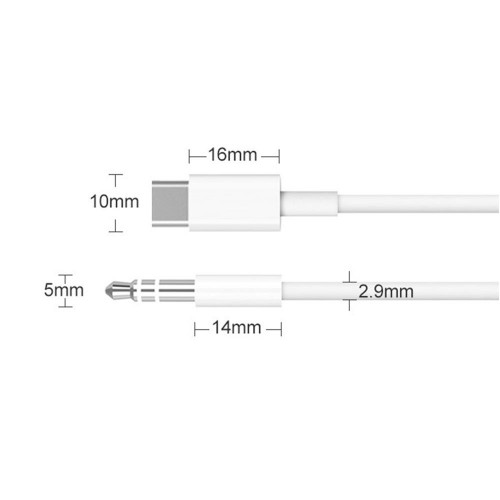 Type-C to Aux Kulaklık Çevirici Dönüştürücü 3.5 mm Jack Girişli