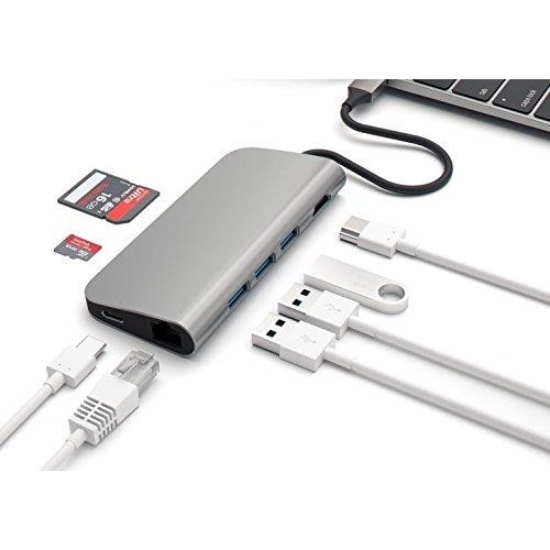 Type-C to USB 3.0 Çoklayıcı Ethernet 4K HDMI SD Kart Okuyucu HUB