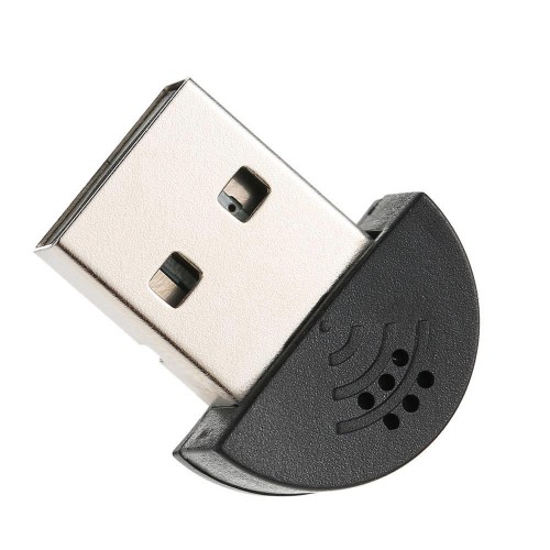USB Girişli Mini Mikrofon Laptop PC Bilgisayar Ses Driver Adaptörü