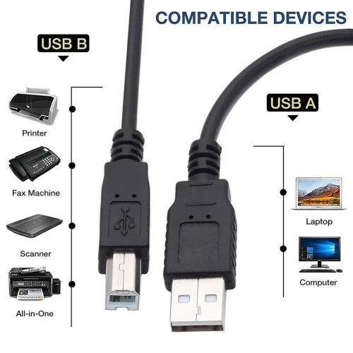 USB Girişli Yazıcı Printer 5 mt Ara Bağlantı Kablosu 