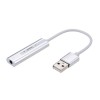 USB to Aux Kablolu 7.1 Harici Ses Kartı 2in 1 Mikrofon Kulaklık