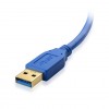 USB 3.0 Mavi Renk Uzatma Kablosu 1,5 metre Erkek to Dişi Kablo
