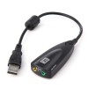 USB Harici 3D 5H Ses Kartı Çevirici 7.1 Mikrofon Kulaklık Girişli