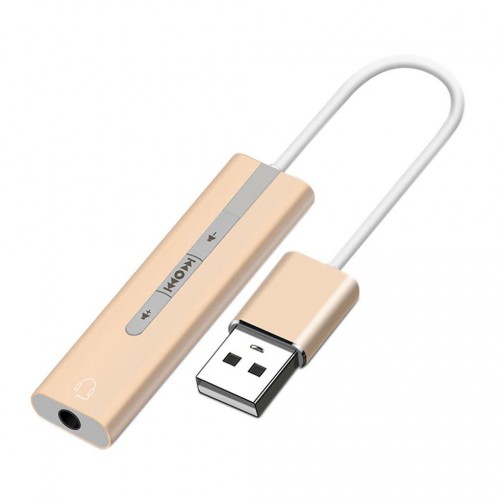 USB to Aux Kablolu 7.1 Harici Ses Kartı 2in 1 Mikrofon Kulaklık